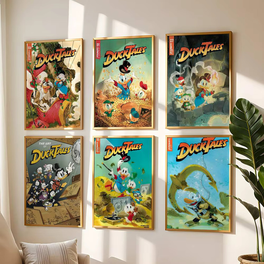 Cartoon Ente Anime T-Tales Wandbild Selbstklebender Wasserdichter Poster Aufkleber in Mehrfarbig - Bild 3