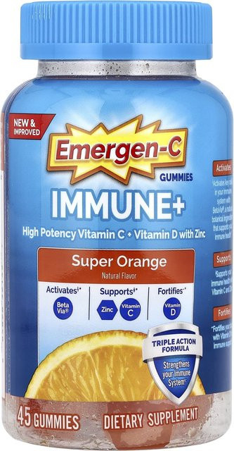 Emergen-C Immune+ Gummy Jelly Super Orange 45 Stück - Bild 1