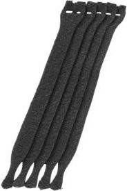 Hellermann Tyton Kabel-Klettverschlüsse, schwarz, 10 Stück - Bild 1