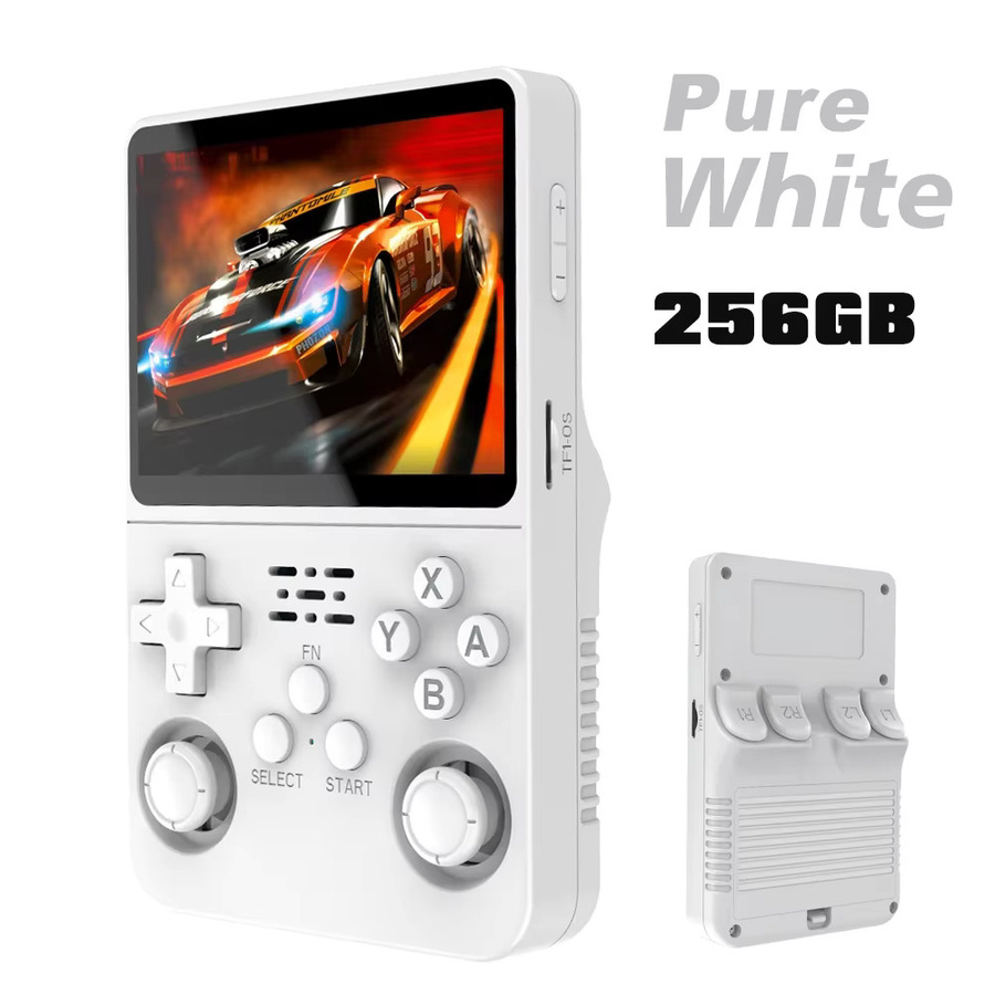 BOYHOM R36S Handheld Gamecontroller mit 3,5 Zoll HD-Bildschirm und wiederaufladbarem Akku in Orange oder Weiß - Bild 2