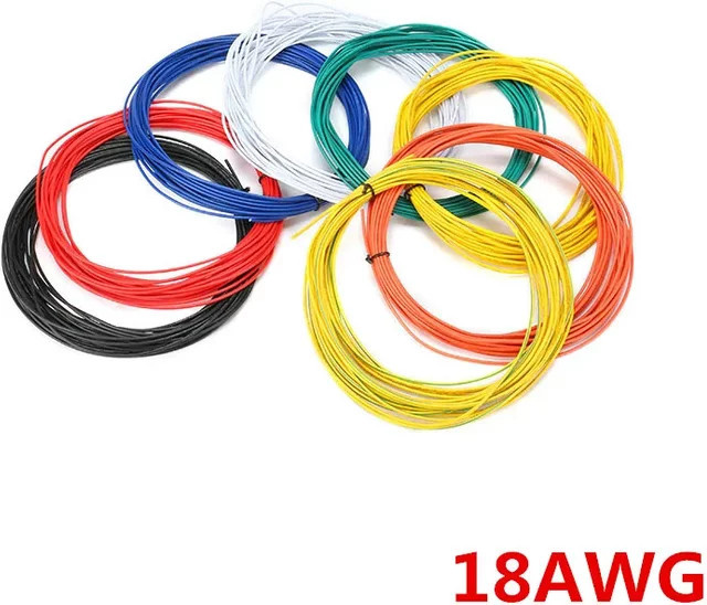 10 Meter UL3135 Elektronikkabel 18 AWG mit PVC-Isolierung in Weiß für LED-Beleuchtung und flexible Anwendungen - Bild 1