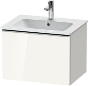 Duravit Waschtischunterschrank D-Neo wandhängend in Weiß Hochglanz mit 1 Auszug, B: 61,0 cm, T: 46,2 cm, H: 44,0 cm - Bild 1