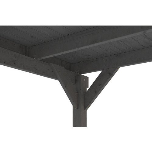 SKANHOLZ Carport Friesland aus Fichte mit EPDM-Flachdach in Schiefergrau, B: 320 cm, T: 555 cm - Bild 2