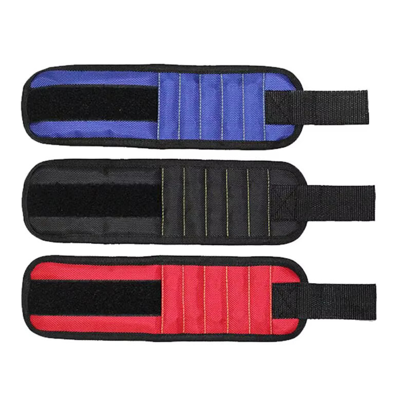 Magnetisches Armband von Ausum in Schwarz als Handgelenk-Werkzeughalter für Schrauben, Nägel und Bohrer mit starken Magneten - Bild 1