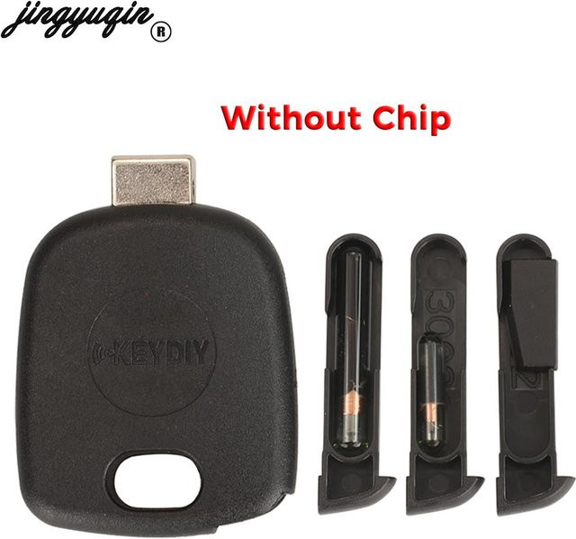 Jingyuqin KEYDIY Universal Transponder Auto Schlüssel Shell mit Center Groove Blade und Chip Halter, Farbe: Schwarz - Bild 1
