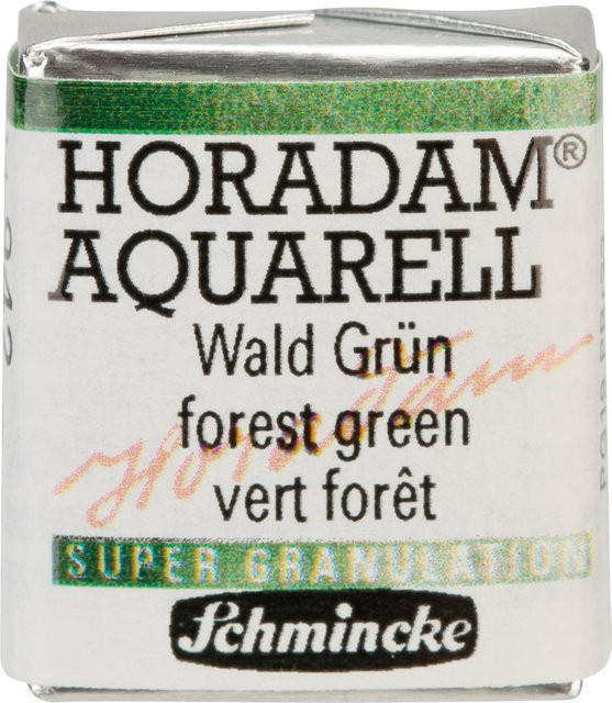 Schmincke HORADAM Aquarellfarbe 1/2 Näpfchen Wald Grün - Bild 1