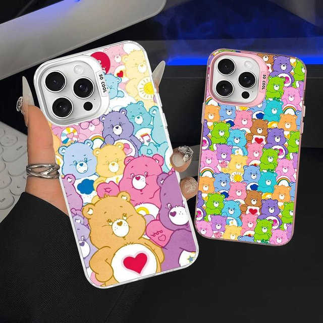 C-Care B-Bears Handyhülle mit mattem Cover für iPhone 17 16 15 14 13 12 11 Pro Max Pro Plus in Multicolour - Bild 1