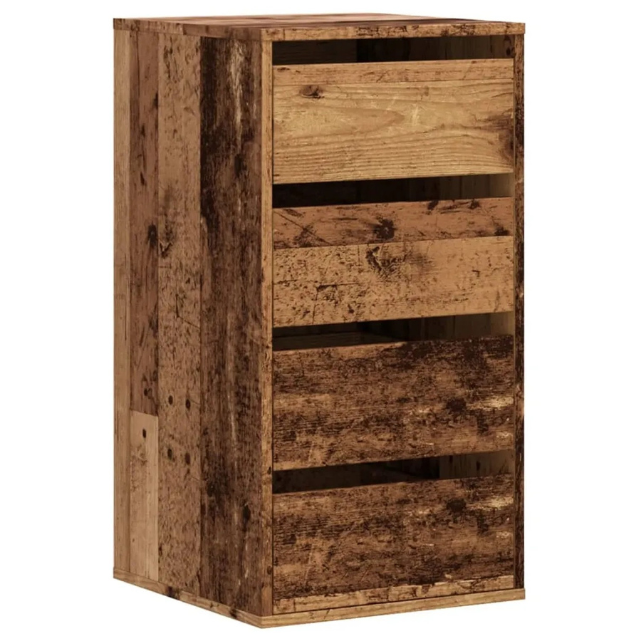 vidaXL Kommode in Altholz-Optik aus Holzwerkstoff, braun, B/T/H: 40 x 41 x 76 cm - Bild 2