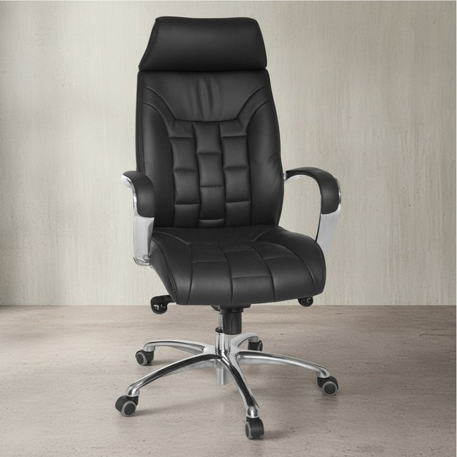 KADIMA DESIGN Luxus XXL Chefsessel aus Echtleder mit Lendenwirbelstütze und Multiblock-Mechanik - Bild 1