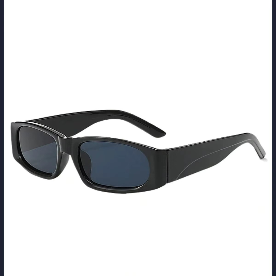 BOYSEEN Sonnenbrille, Herren, Vollrand, rechteckig, Schwarz, Orange, Kunststoff - Bild 3