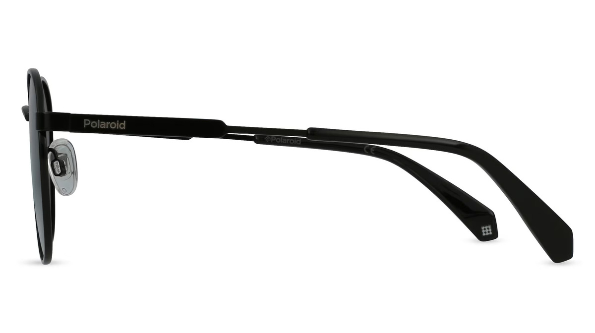 Polaroid PLD 2053/S Sonnenbrille, Vollrand, Oval, Metall, Unisex, schwarz, grau - Bild 2