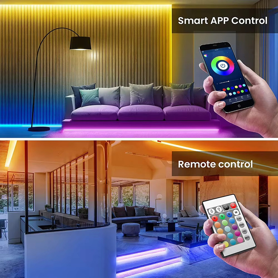 Szaoju RGB 5050 LED Lichtstreifen mit USB-Anschluss und Infrarot-Fernbedienung für TV, Schlafzimmer und Party - Bild 3
