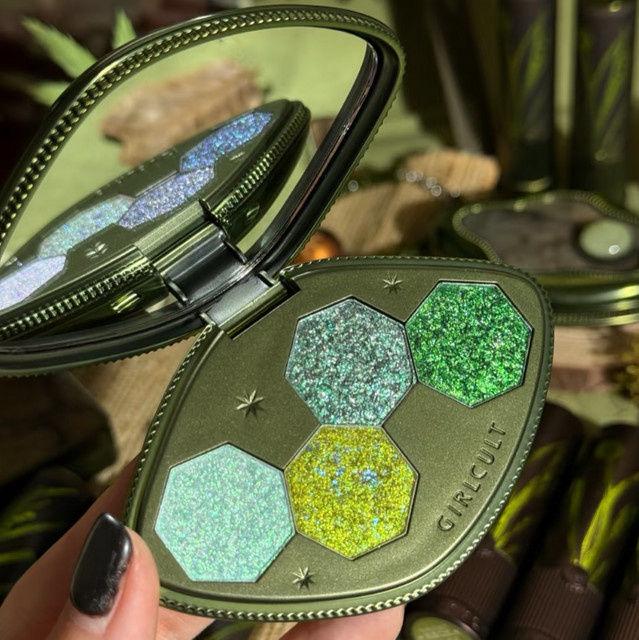 Girlcult Lidschatten-Palette, 4 Farben, Chamäleon Schimmer Glitzer Matt - Bild 1