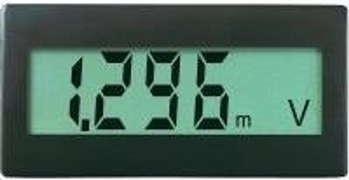 VOLTCRAFT DVM330G Digitales Einbaumessgerät in Schwarz, Messbereich 0 - 199.9mV - Bild 2