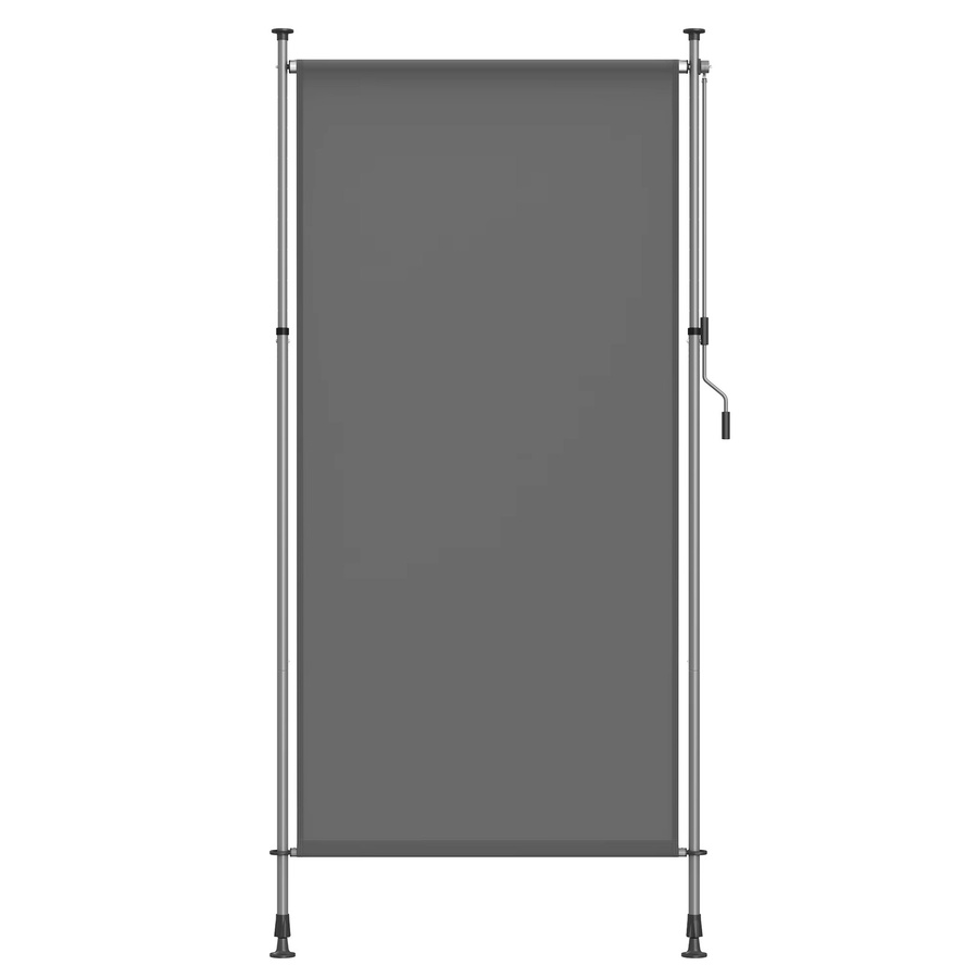 SONGMICS Senkrechtmarkise als Sichtschutz für Terrasse und Balkon, höhenverstellbar, B: 120 cm, H: 220-300 cm, anthrazitgrau - Bild 2
