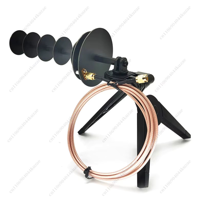 12dBi 2,4G Yagi-Richtantenne für WLAN-Signal Empfang und Übertragung in Schwarz - Bild 3