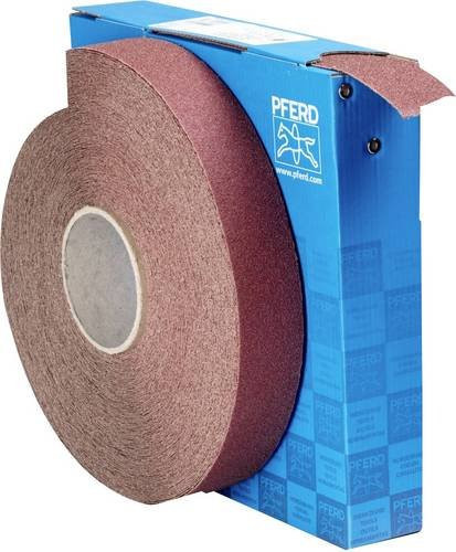 PFERD Schleifbandrolle SBR Korund für Metall, Körnung 60, Breite: 40 mm, Länge: 50 m, Farbe: Braun - Bild 1