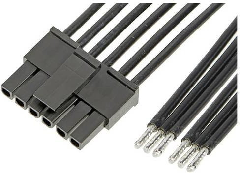 Molex 214751-2061 Stecker in Schwarz mit Goldkontakten - Bild 1