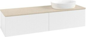 V&B Waschtischunterschrank Antao mit Frontstruktur in Weiß, B/T: 160 x 50 cm - Bild 1