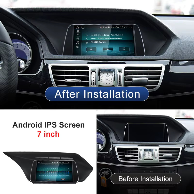 STWEI Qulacomm Multimedia Player für Mercedes Benz E Klasse W212 mit Snapdragon 6125, Android 14 und drahtlosem CarPlay in Schwarz - Bild 2