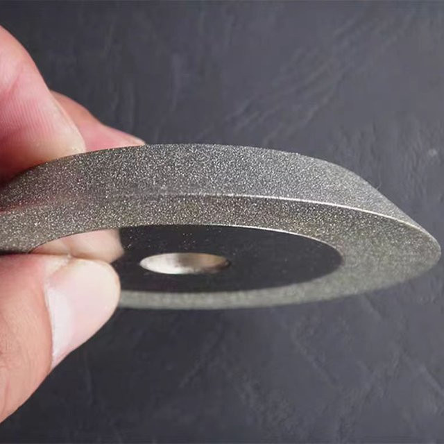 LISM Diamant-Schleifscheibe zur Abschrägung, galvanisch beschichtet, Grau, Durchmesser: 78 mm, Innenloch: 12,7 mm, 45 Grad, 320er Körnung - Bild 1