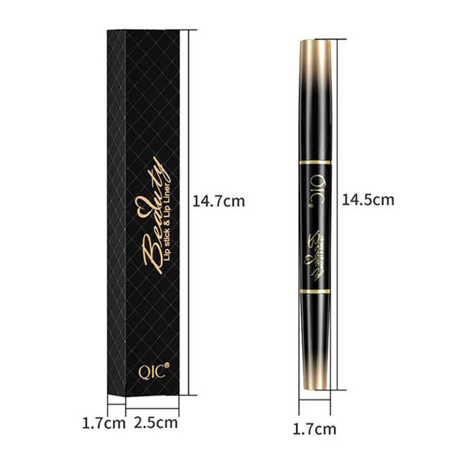 QIC 2-in-1 Matt-Lipliner & Lippenstift-Stift, Unisex - Bild 5