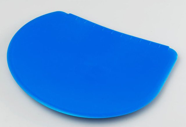 Scaritech Teigschaber halbrund starr, Blau, 50 Stück Packung - Bild 1
