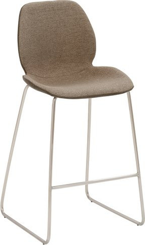 Mayer Sitzmöbel Barhocker 1176 in Beige mit Metallgestell B/T/H: 49 x 49 x 96 cm - Bild 1
