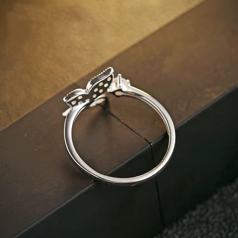 GaGa-Duck Ring 925 Silber, Schmetterling, Kristall - Bild 2