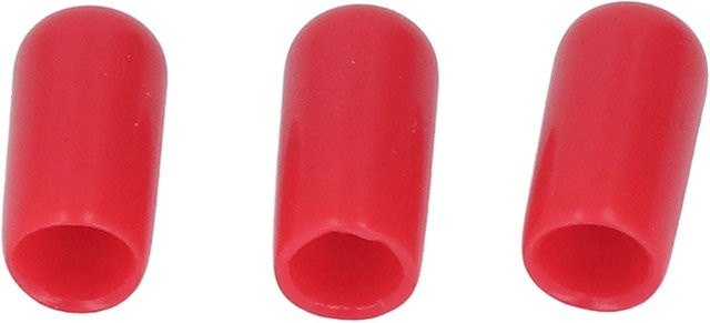 100 Stück PVC Gewindeschutzkappen rund in Rot, Rohrendkappen und Schraubenschutz für Zylinderventurflansch, Durchmesser: 9 mm - Bild 1