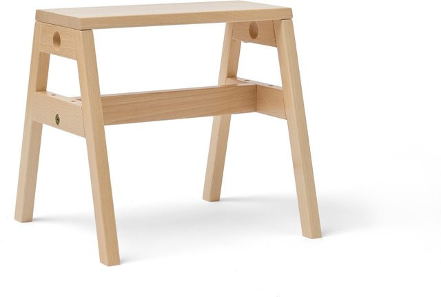 Kids Concept Hocker Saga in Beige aus Buchenholz für das Kinderzimmer, B/T/H: 30,0 x 32,0 x 32,0 cm - Bild 1