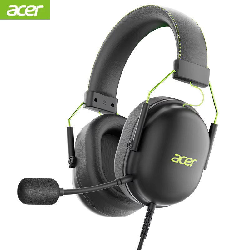 Acer USB-Gaming-Headset OHW200 mit 7.1 Surround Sound und Mikrofon mit Geräuschunterdrückung in Schwarz für PC und Laptop - Bild 2