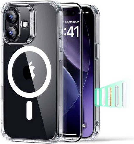 ESR Classic Hybrid MagSafe Schutzhülle für Apple iPhone 17 mit Displayschutz, Transparent - Bild 1