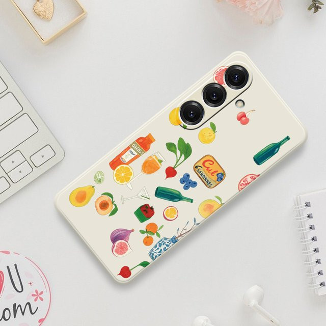 Handy-Schutzhülle im Obst-Design für Samsung Galaxy S25 S24 S23 S22 S21 S20 Ultra Plus S20 FE S21 FE S23 FE S24 FE Soft Cover in Multicolour - Bild 1