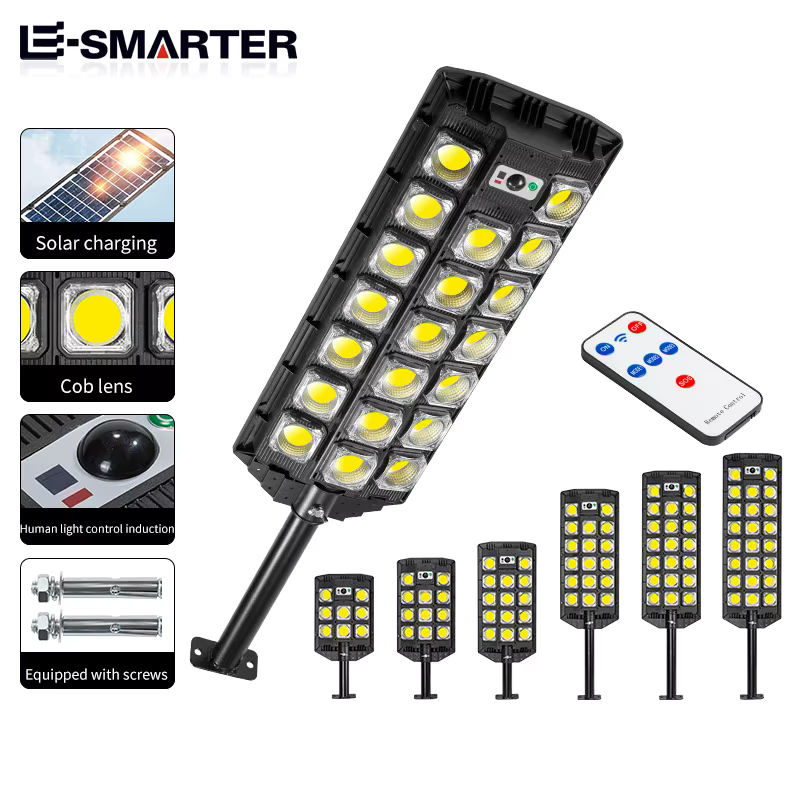 ESMARTER LED Solar Gartenleuchte Schwarz mit einstellbarem Winkel und Dämmerungssensor, wasserdichte Außenwandlampe mit integrierter Lithium-Batterie - Bild 6
