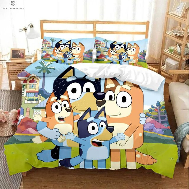 JMG Household Supplies Bettwäscheset mit Cartoon-Tierprint, 2-teiliges Set aus Mikrofaser, Mehrfarbig, B/H: 135 x 200 cm - Bild 1