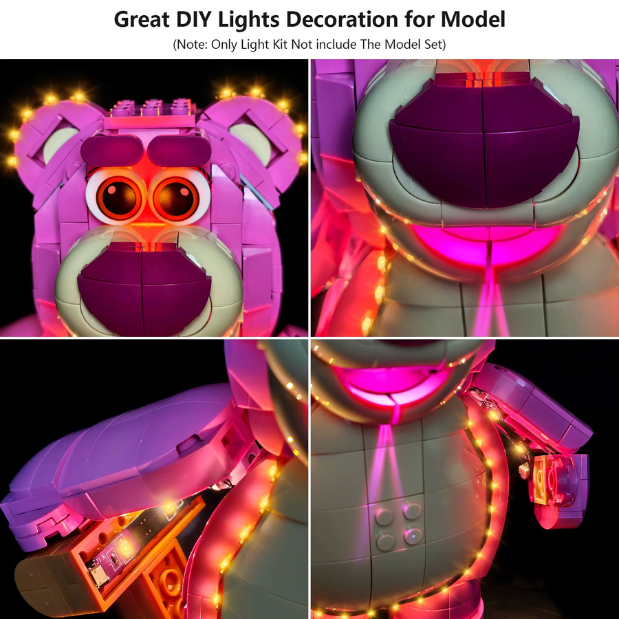 LYBMTWF LED-Beleuchtungsset, kompatibel mit Lego 43306 Erdbeerbär - Bild 3