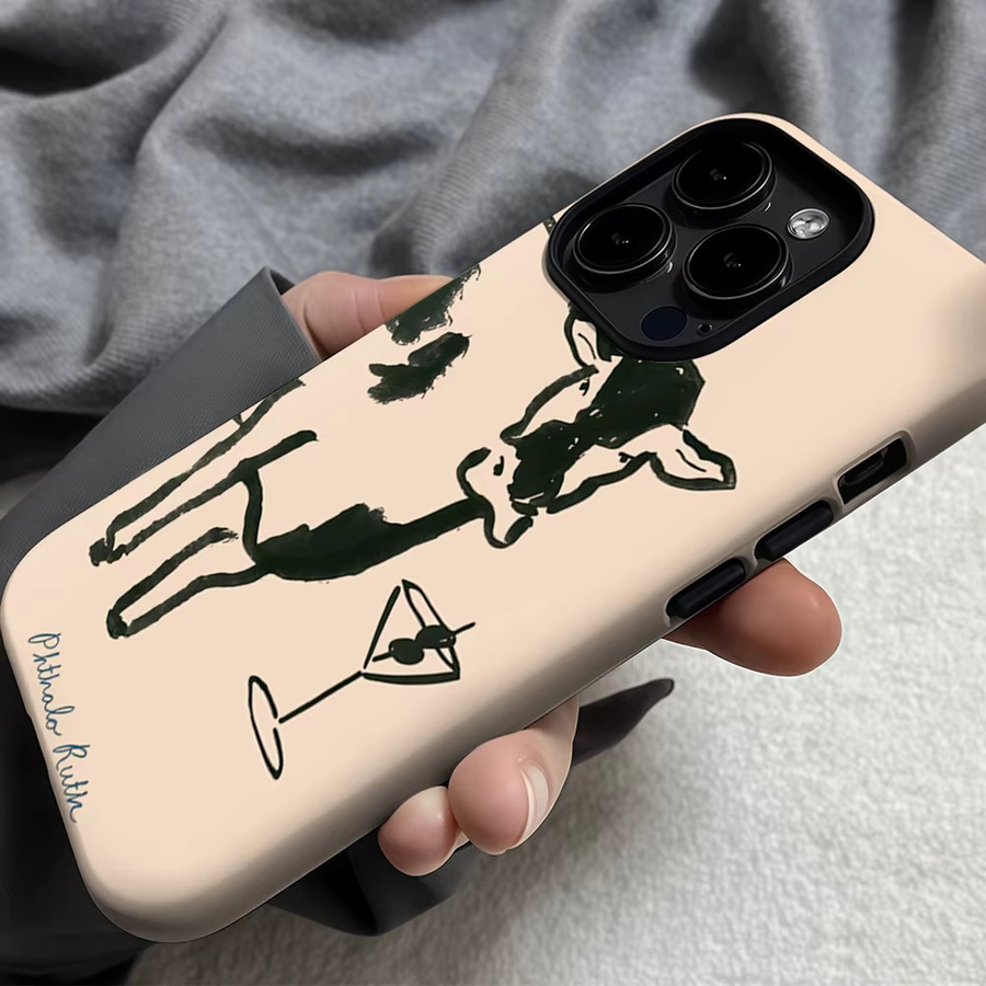 MOOTINI Robuste Handyhülle für iPhone 17 16 15 14 13 Pro Max Plus mit Magnetfunktion, Beige - Bild 4