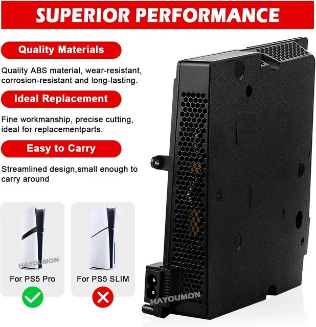 Sony Original Netzteiladapter ADP-420DR für PS5 Pro Spielekonsole in Schwarz - Bild 1