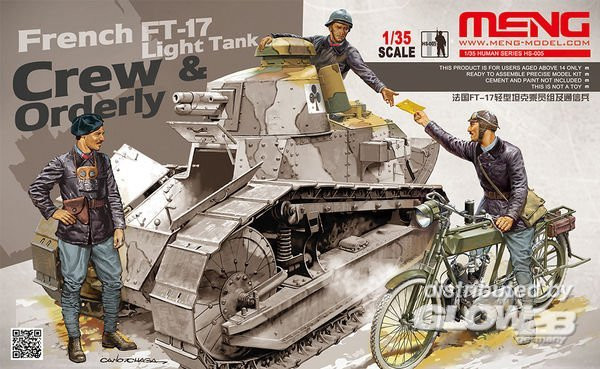 MENG Models French FT-17 Light Tank Crew & Orderly, Fahrzeuge, ab 14 Jahren - Bild 1