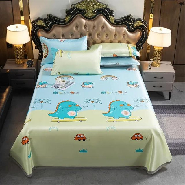 Bettwäsche-Set Your Warm Home mit Stickerei und floralem Design in Blau, bestehend aus Bettbezug, Kissenbezug und Spannbettlaken, B/H: 160 x 210 cm - Bild 1