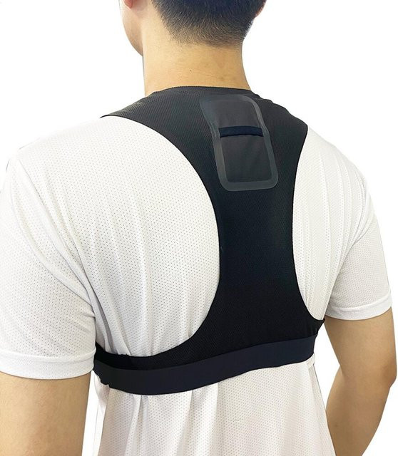 Atmungsaktive Fußball-Tracker-Weste als Trainings-Tanktop für Männer und Frauen in Schwarz - Bild 1