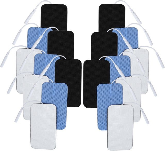 Yinhang EMS Elektroden Pads Ersatz Set in Schwarz, Selbstklebende Leitfähige Gel Patches für Elektrische Muskelstimulatoren, B/H: 5 x 9 cm - Bild 1