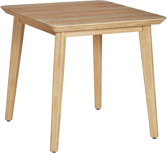 VEGA Outdoor Tisch Costo quadratisch in Hellbraun aus behandeltem Hartholz, B/T/H: 80 x 80 x 76 cm - Bild 1