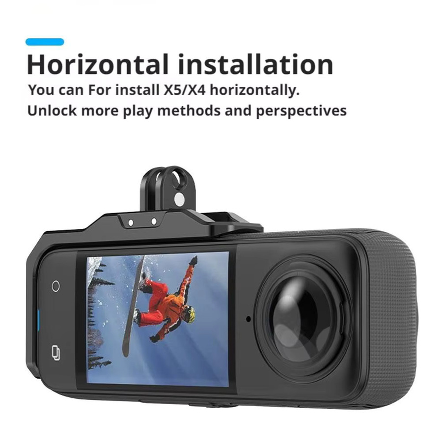 Insta360 Magnetischer Halterungsadapter L-förmig für Insta360X5 und Insta360X4 in Schwarz für horizontale und vertikale Aufnahmen - Bild 6