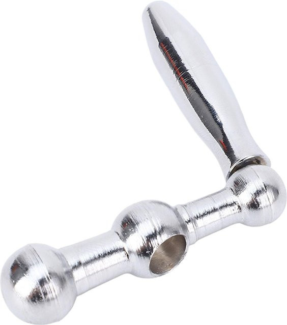 Kurbelgriff für Drehbank und Fräsmaschine aus Eisen, 3 Kugel Schwinghebel in Silber, passend für Mini Drehbänke CJ18, CJ0618A, 7x10, 7x12 und 7x14 - Bild 1