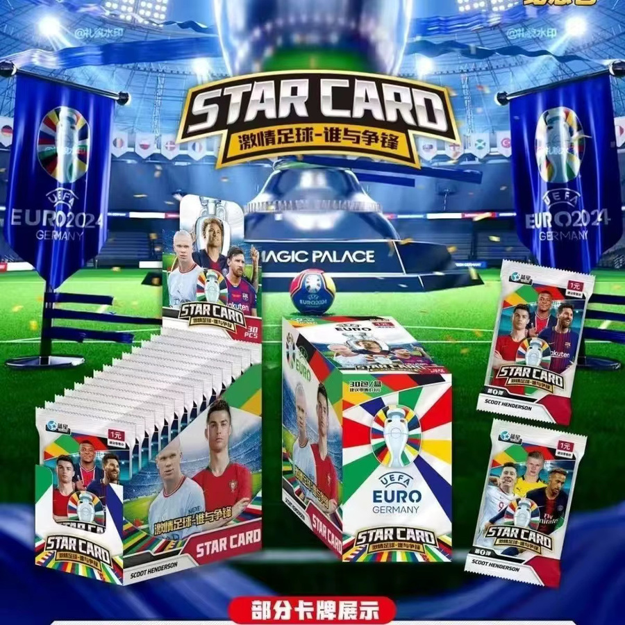 Panini Fußball-Superstar Laser-Dynamik Goldfolie Karten, 30er Set - Bild 3