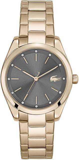 Lacoste Analoguhr, Quarz, Edelstahl, Roségold, Grau, Damen - Bild 1