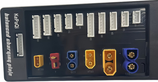KePaQi 6-in-1-Parallel-Ladeplatine für Modellflugzeuge, mit mehreren Steckern - Bild 1