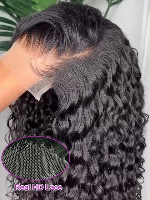 HJ WEAVE BEAUTY Echthaar Lace Front Perücke, Wellen, Damen - Bild 1